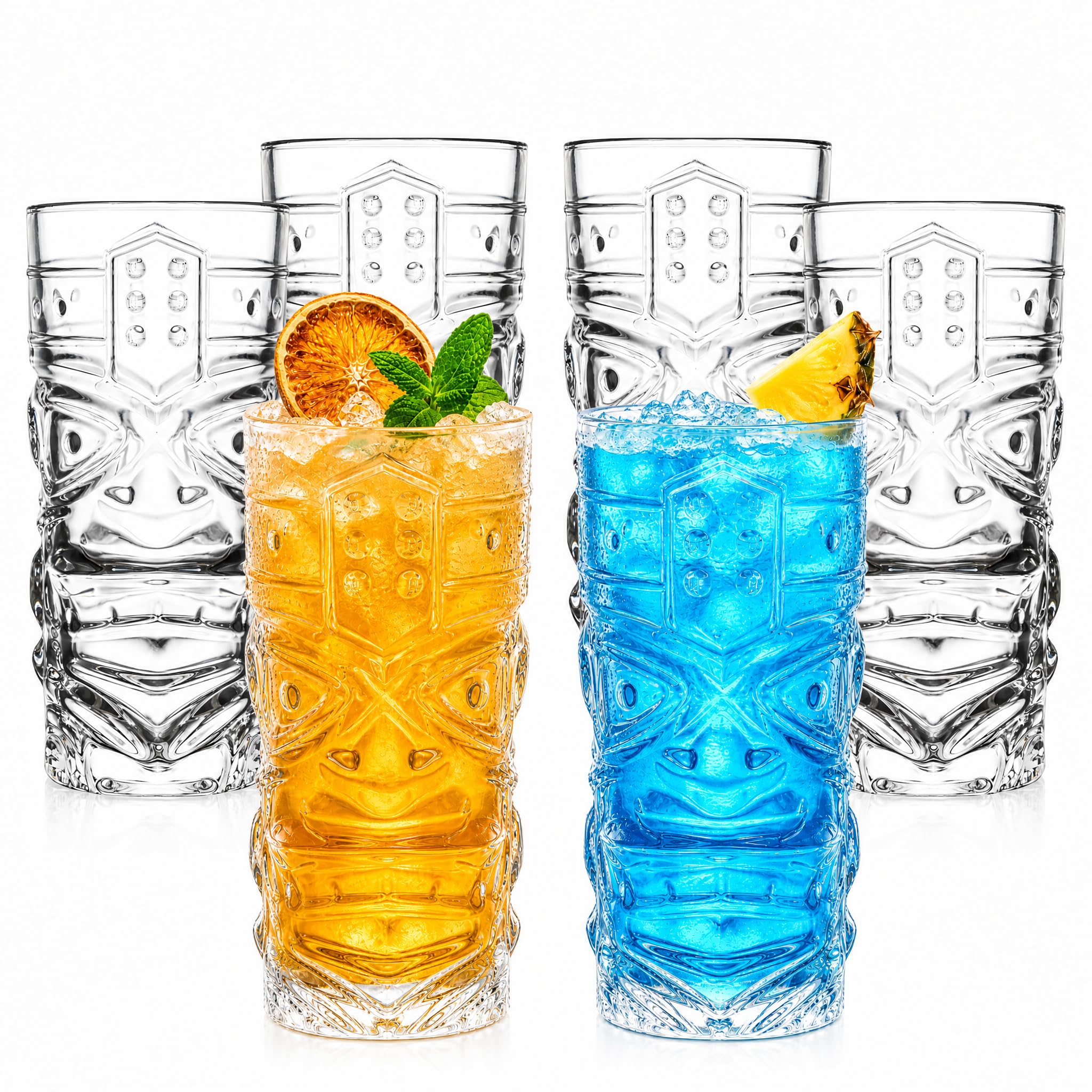 全3種セット マウンテンリサーチ Drinking Glass グラス ② Amazon.com: Cedilis 6 Pack 14oz Tiki Glasses, Clear Glass Tiki